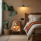 Rustic Wooden Nightstand For Stylish Bedroom Space