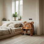 Farmhouse Wood Side Table For Furniture Decoration