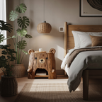 Rustic Record Cabinet With Storage For Bedroom Decor