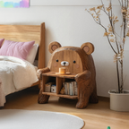 Farmhouse Wood Side Table For Furniture Decoration