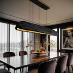 Rustic Log Beam Pendant Lighting For Kitchen Island