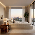 Organic Modern Wooden Nightstand For Bedroom