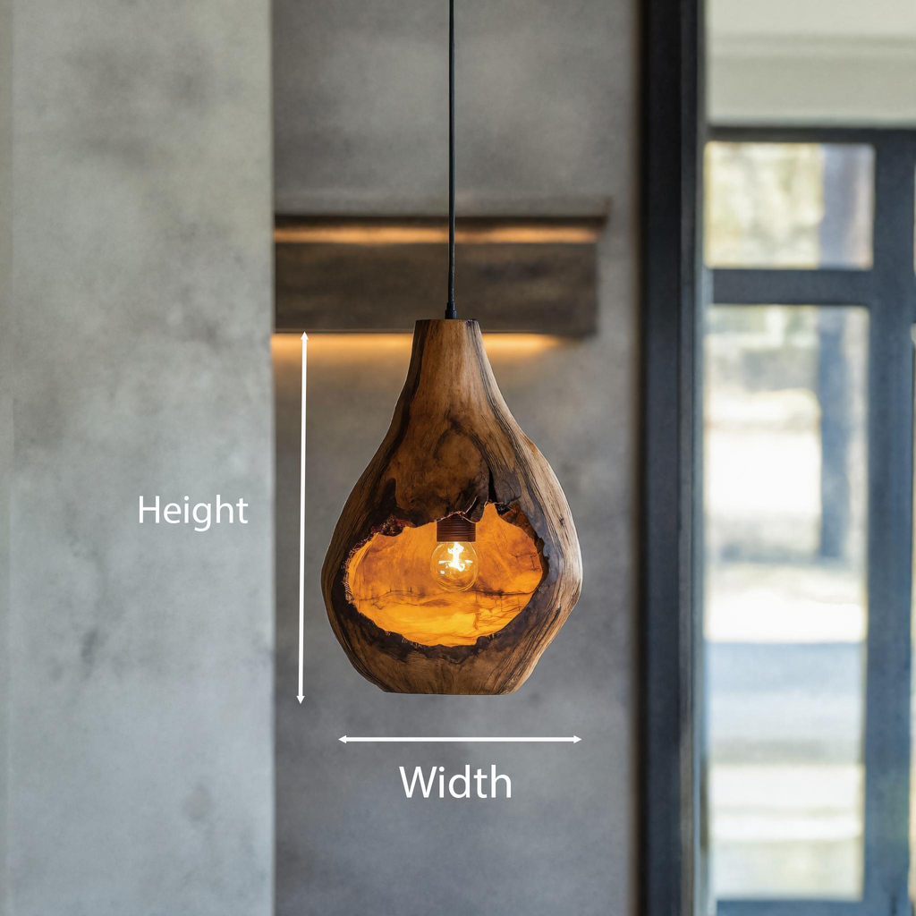 Minimalist Organic Pendant Light For Kitchen Island Or Entryway