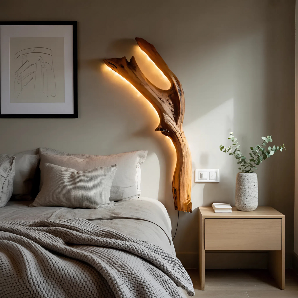 Contemporary Wall Sconce With Two Branch Design For Bedroom