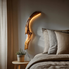 Minimalist Organic Wall Light For Bedroom Or Hallway Decor