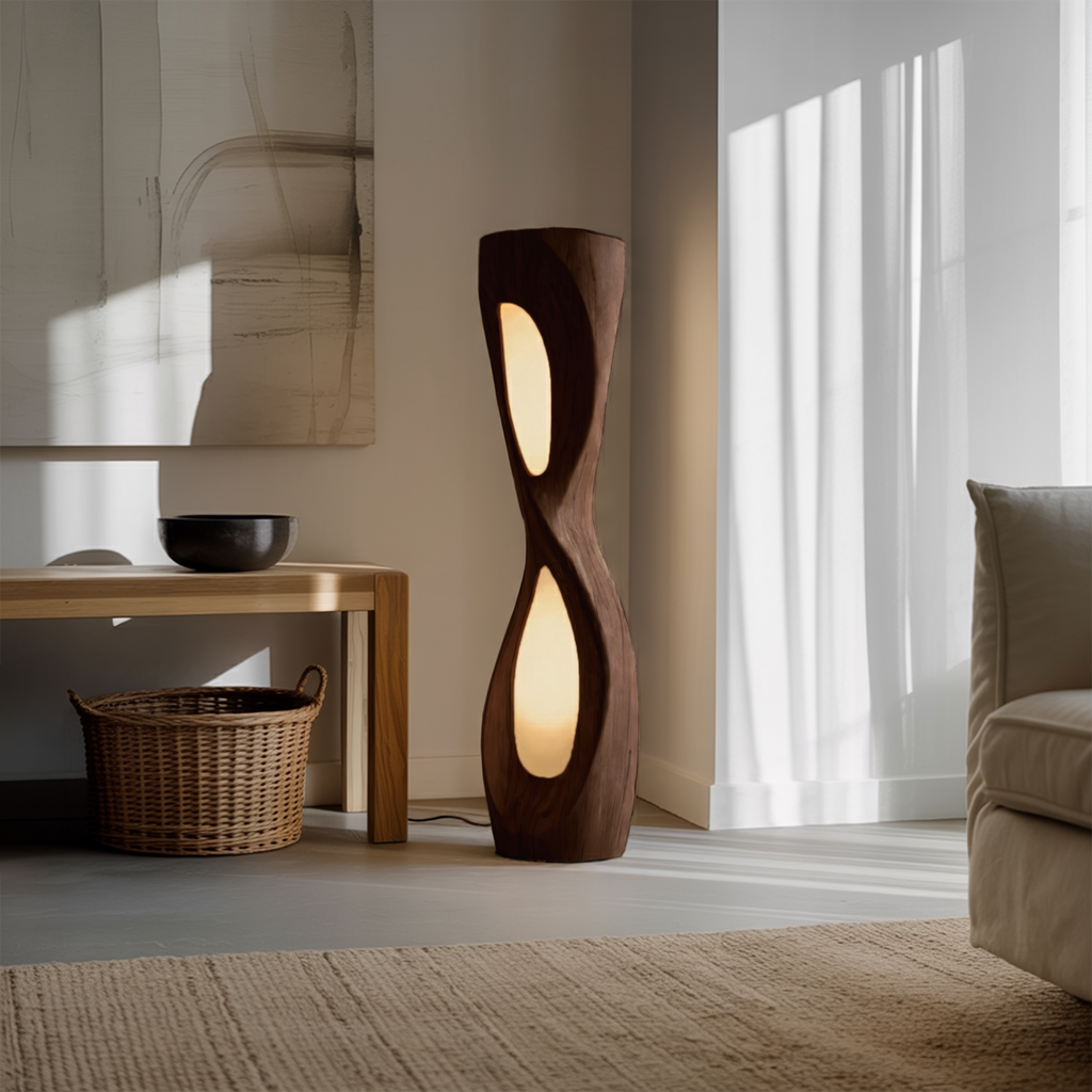 Modern Organic Sculptural Floor Lamp For Bedroom Decor